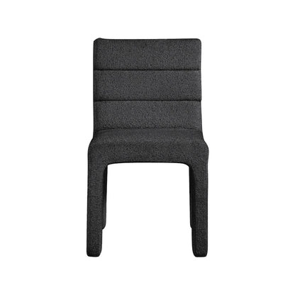 Kai Black Boucle Fabric Dining Chair, Set of 2