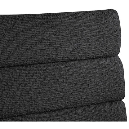 Kai Black Boucle Fabric Dining Chair, Set of 2