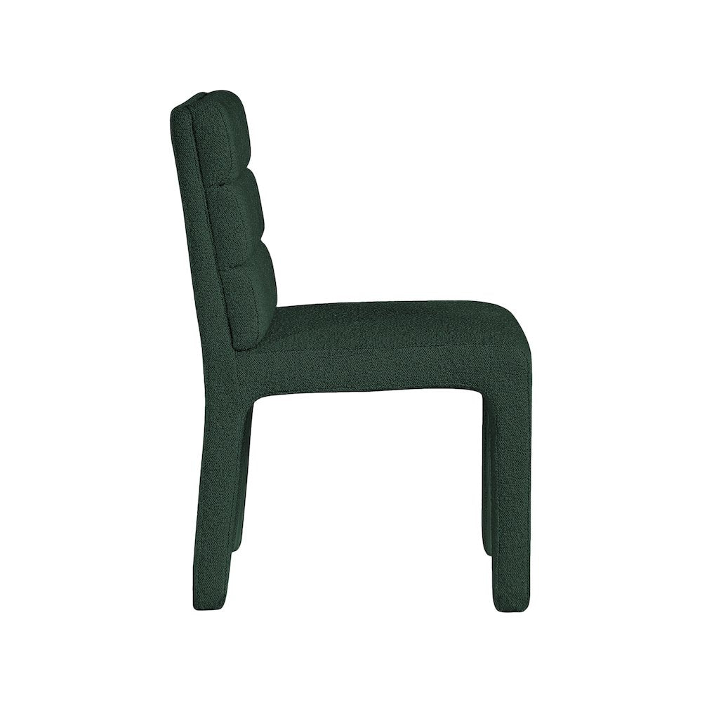 Kai Green Boucle Fabric Dining Chair, Set of 2