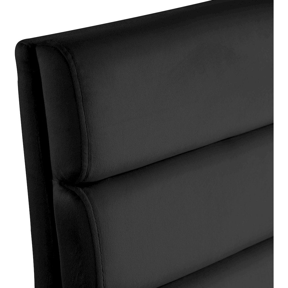 Kai Black Velvet Dining Chair, Set of 2