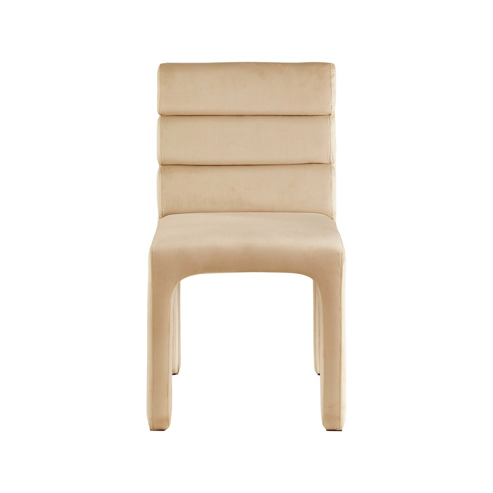 Kai Camel Velvet Dining Chair, Set of 2