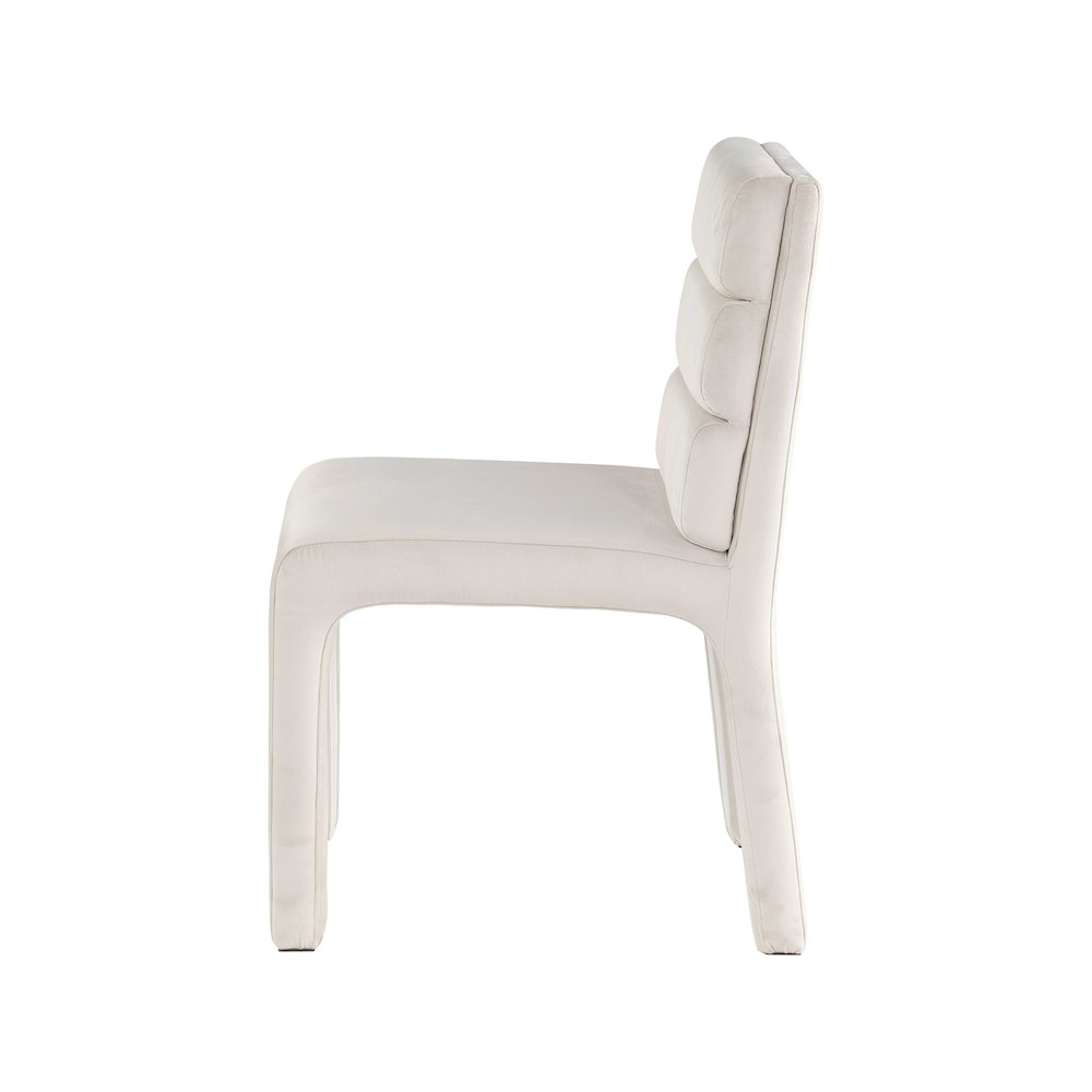 Kai Cream Velvet Dining Chair, Set of 2
