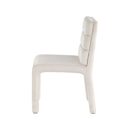 Kai Cream Velvet Dining Chair, Set of 2