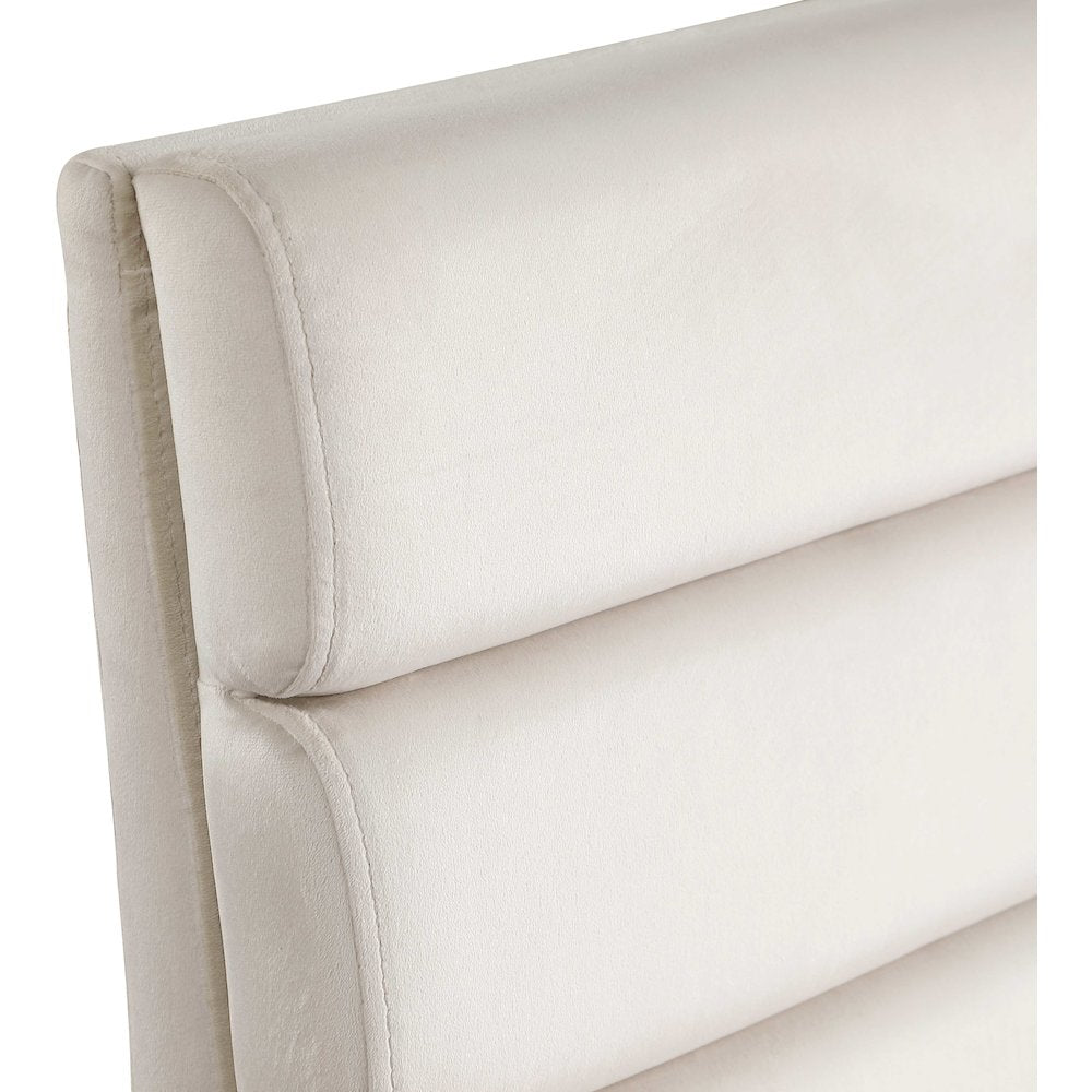 Kai Cream Velvet Dining Chair, Set of 2