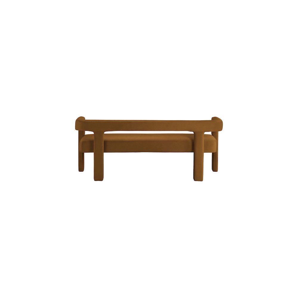 Athena Saddle Velvet Bench