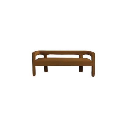 Athena Saddle Velvet Bench
