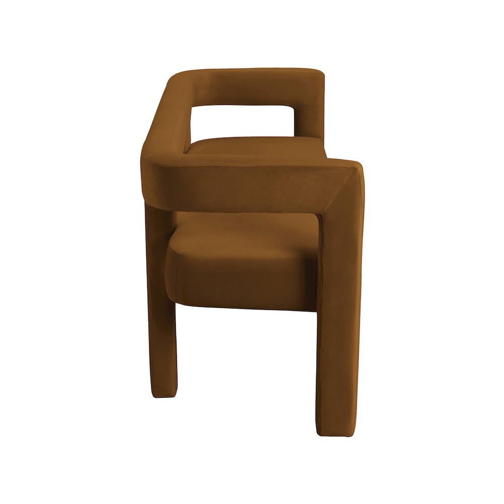 Athena Saddle Velvet Bench
