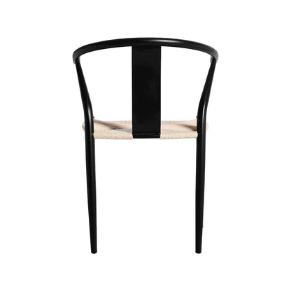 Beck Beige Hand Woven Rope Dining Chair, Set of 2
