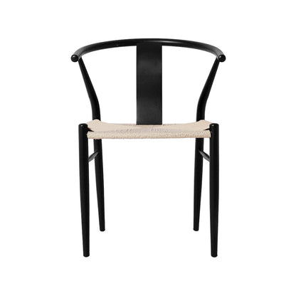 Beck Beige Hand Woven Rope Dining Chair, Set of 2