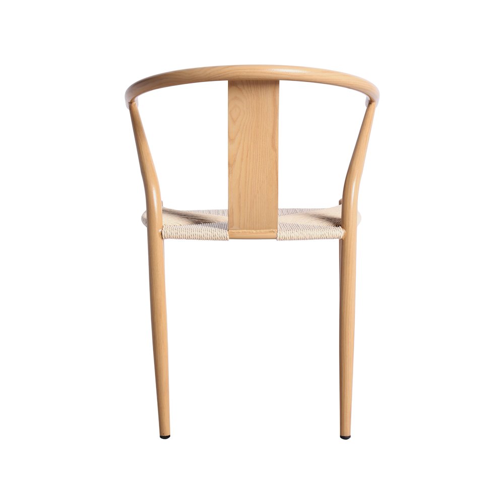 Beck Beige Hand Woven Rope Dining Chair, Set of 2