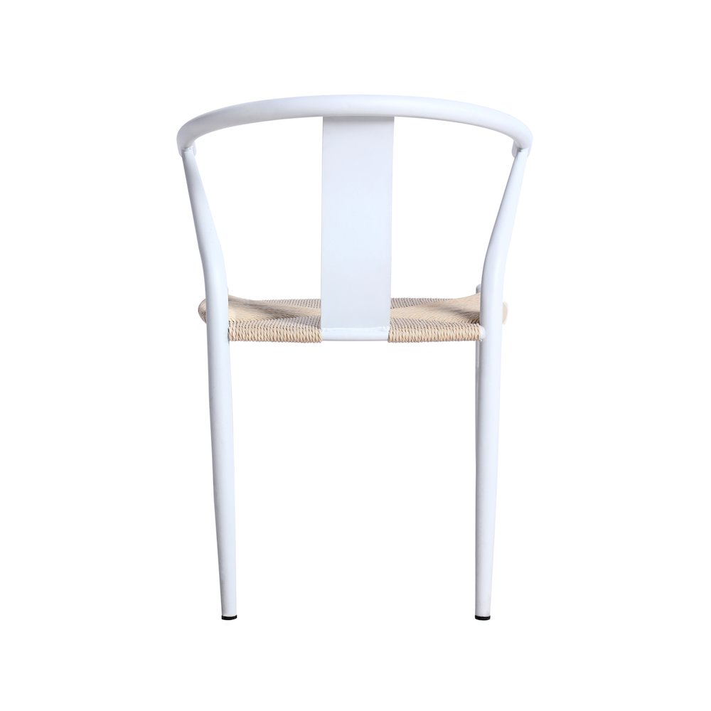 Beck Beige Hand Woven Rope Dining Chair, Set of 2