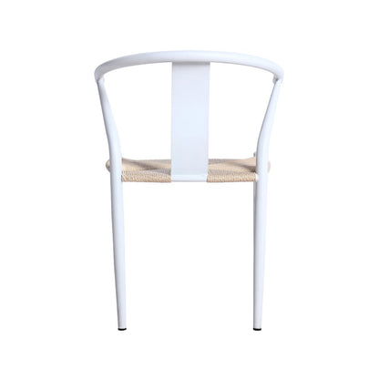 Beck Beige Hand Woven Rope Dining Chair, Set of 2