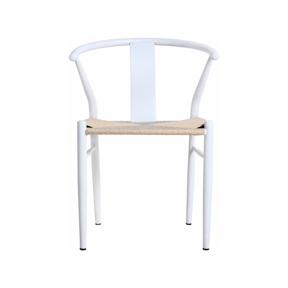 Beck Beige Hand Woven Rope Dining Chair, Set of 2