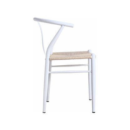 Beck Beige Hand Woven Rope Dining Chair, Set of 2
