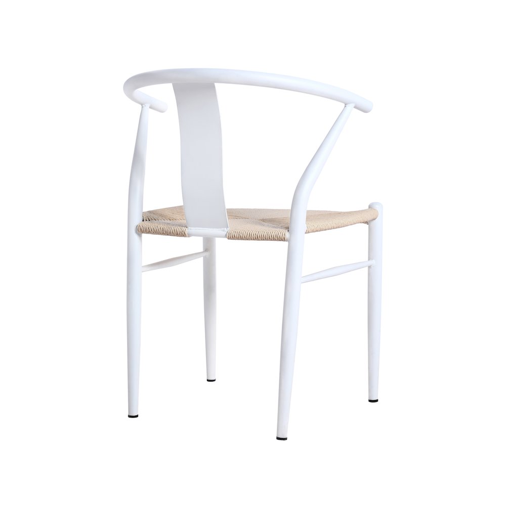 Beck Beige Hand Woven Rope Dining Chair, Set of 2