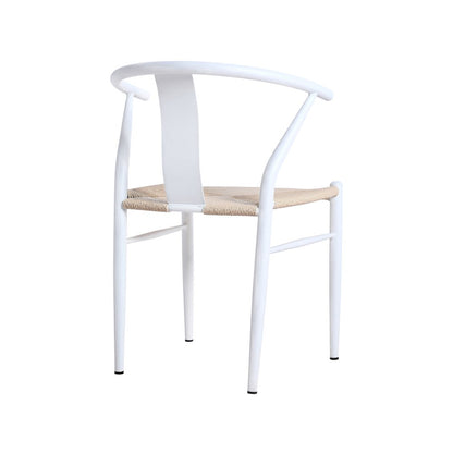 Beck Beige Hand Woven Rope Dining Chair, Set of 2