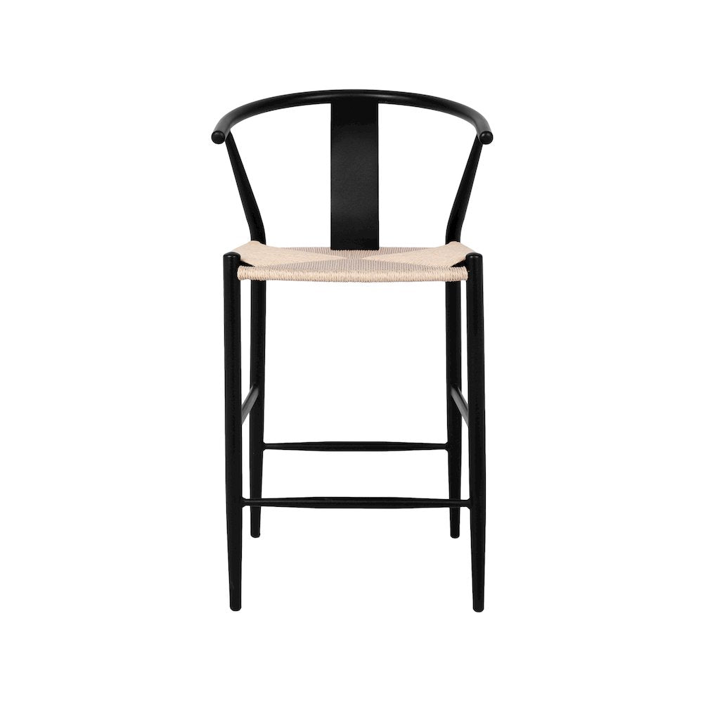 Beck Beige Hand Woven Rope Stool, Set of 2