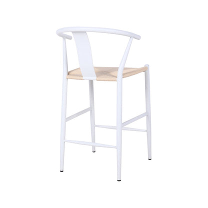 Beck Beige Hand Woven Rope Stool, Set of 2