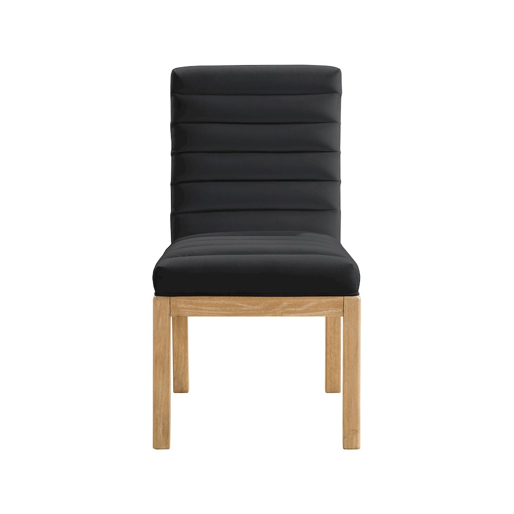 Evelyn Black Velvet Dining Chair