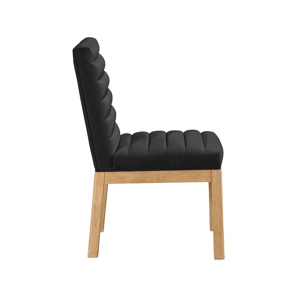 Evelyn Black Velvet Dining Chair