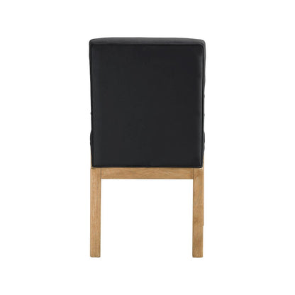 Evelyn Black Velvet Dining Chair