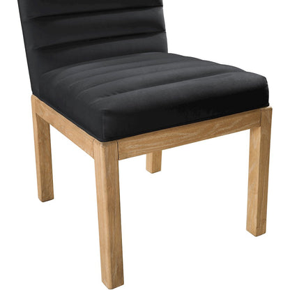 Evelyn Black Velvet Dining Chair