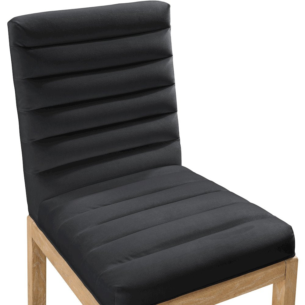Evelyn Black Velvet Dining Chair