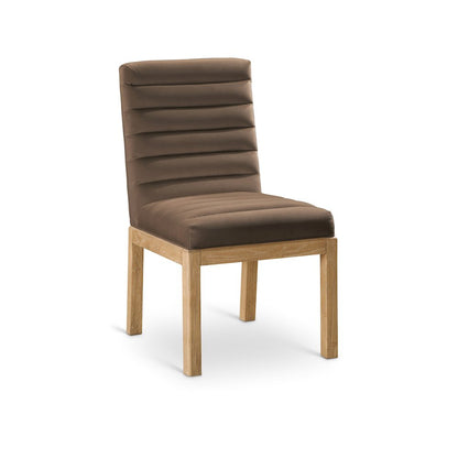 Evelyn Brown Velvet Dining Chair