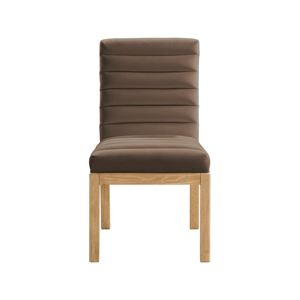 Evelyn Brown Velvet Dining Chair