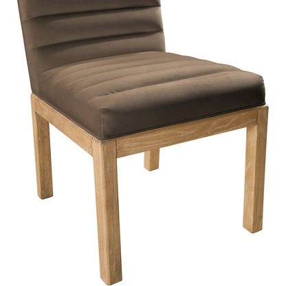 Evelyn Brown Velvet Dining Chair