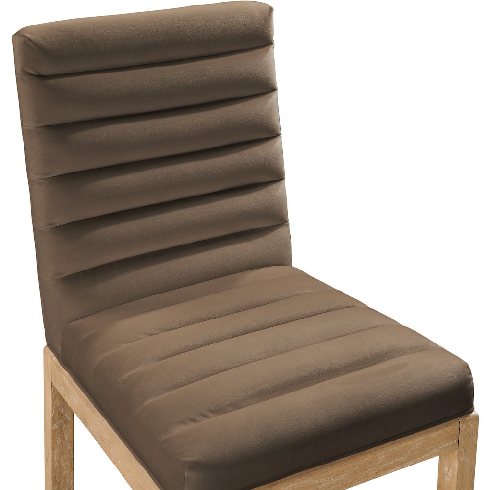 Evelyn Brown Velvet Dining Chair