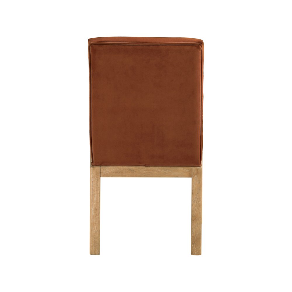 Evelyn Cognac Velvet Dining Chair