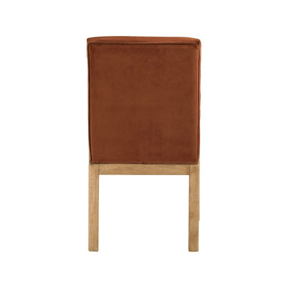 Evelyn Cognac Velvet Dining Chair