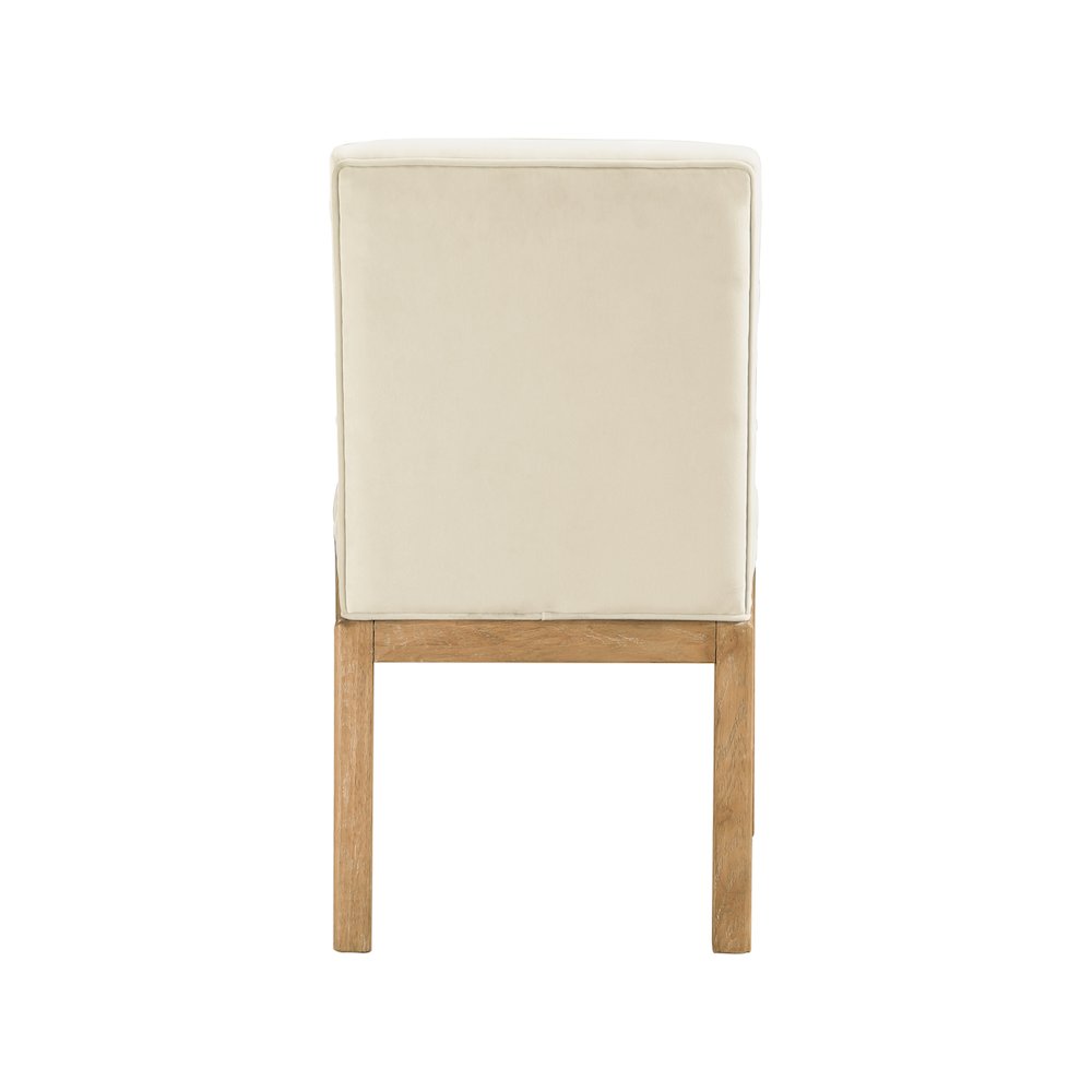 Evelyn Cream Velvet Dining Chair