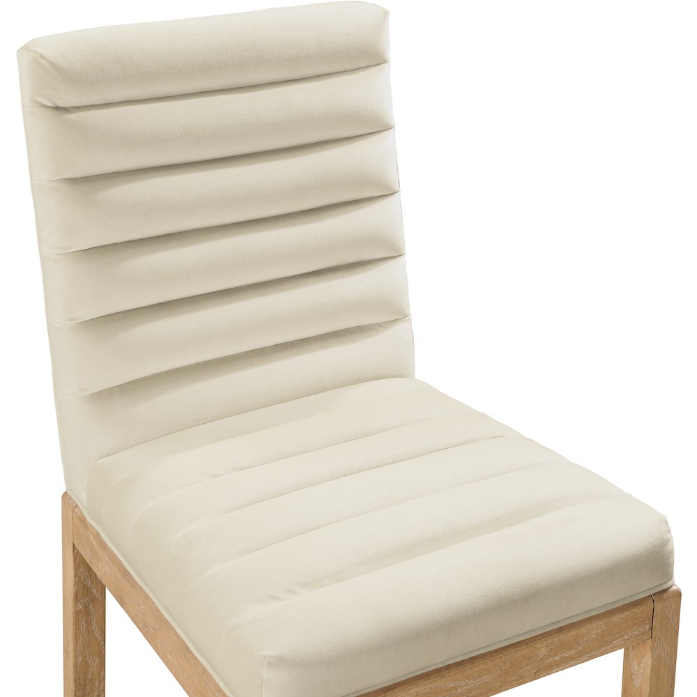 Evelyn Cream Velvet Dining Chair