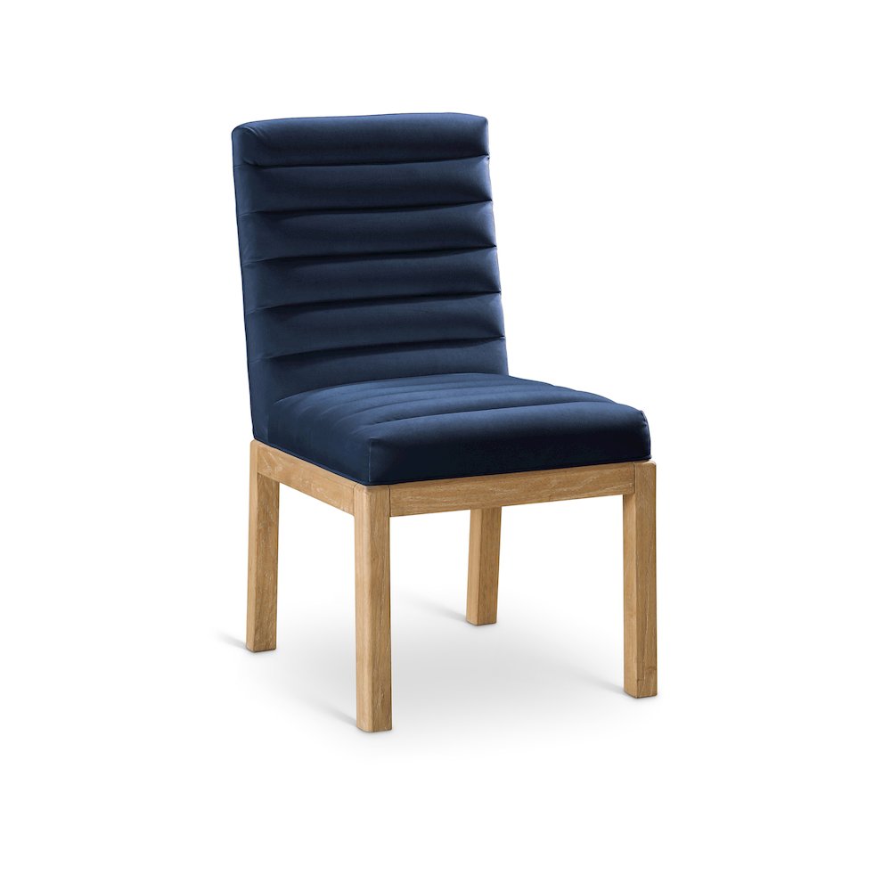 Evelyn Navy Velvet Dining Chair