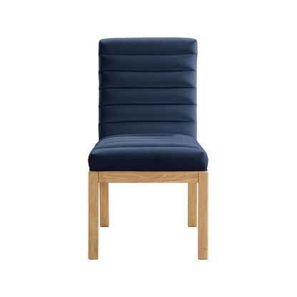 Evelyn Navy Velvet Dining Chair
