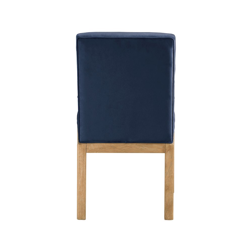 Evelyn Navy Velvet Dining Chair