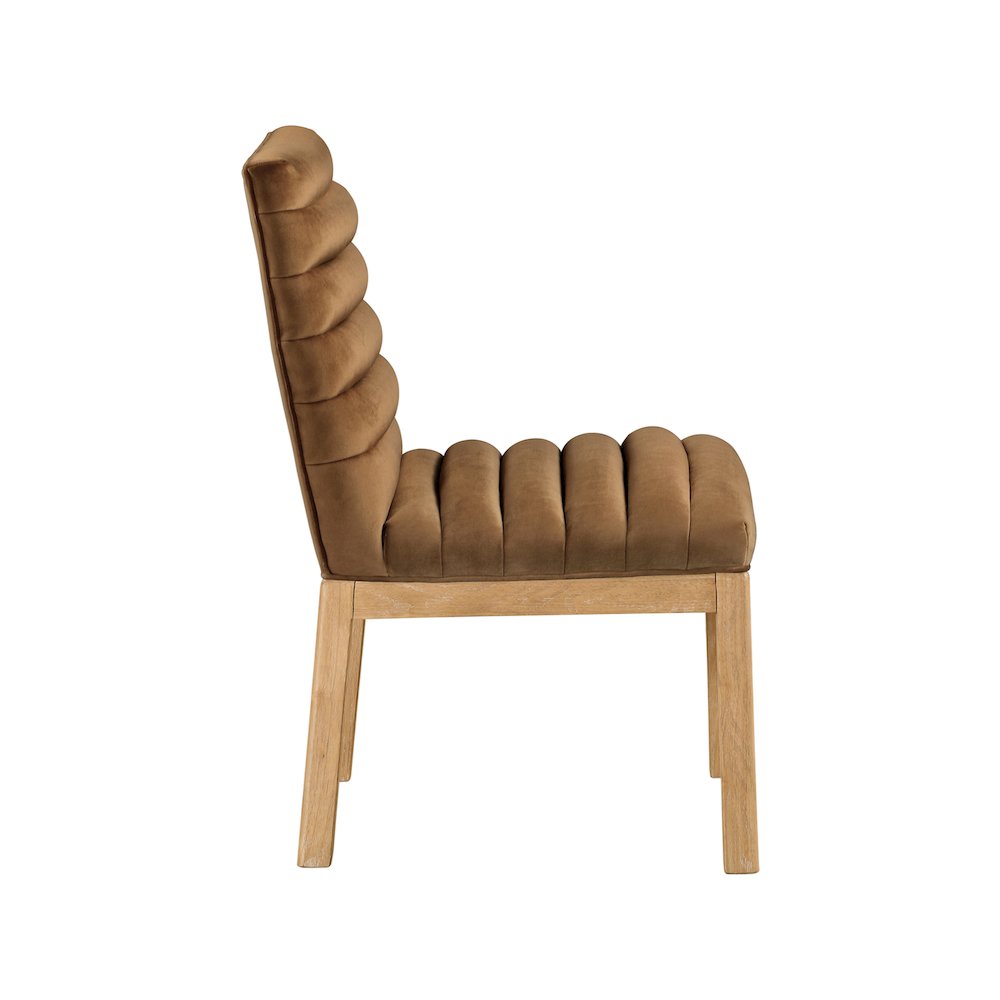 Evelyn Saddle Velvet Dining Chair