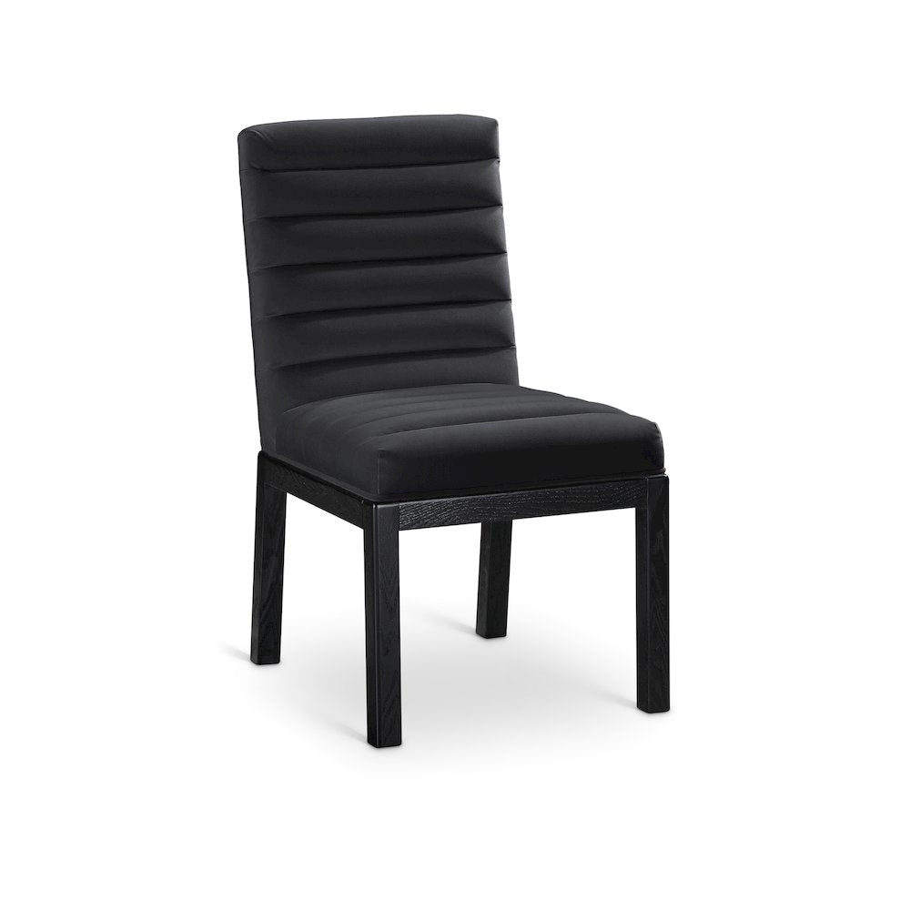 Evelyn Black Velvet Dining Chair