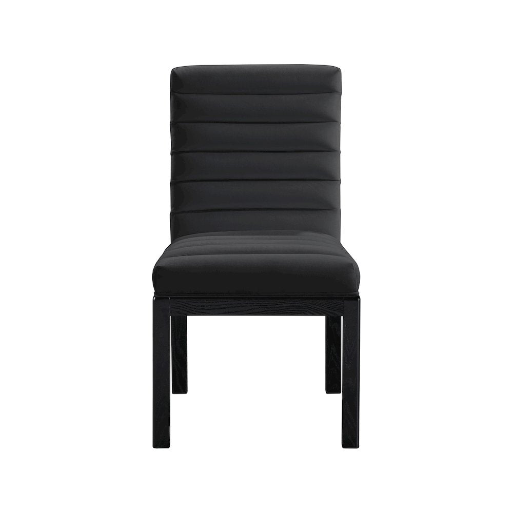 Evelyn Black Velvet Dining Chair