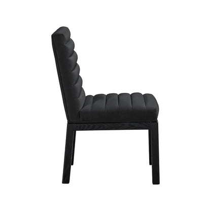 Evelyn Black Velvet Dining Chair