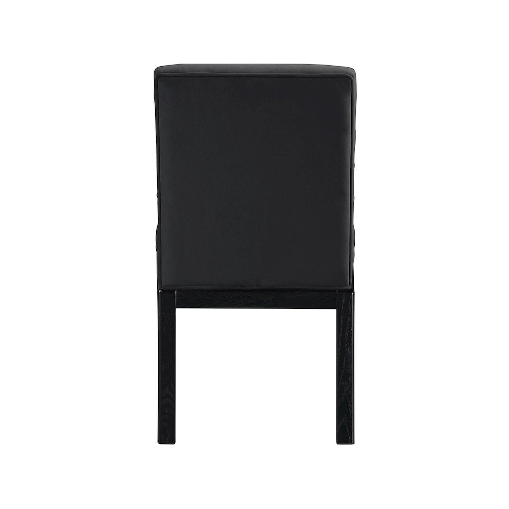 Evelyn Black Velvet Dining Chair