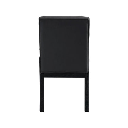 Evelyn Black Velvet Dining Chair