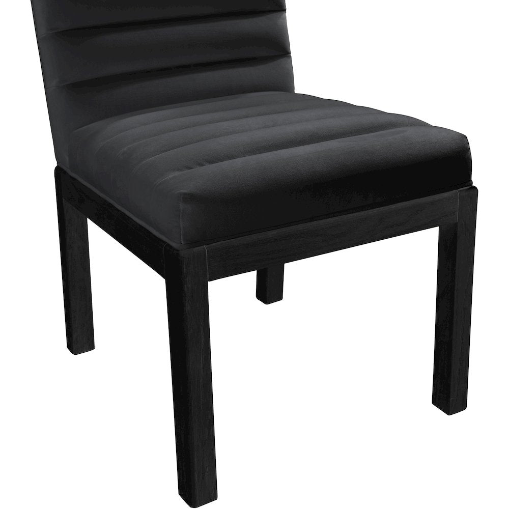 Evelyn Black Velvet Dining Chair