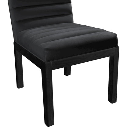 Evelyn Black Velvet Dining Chair