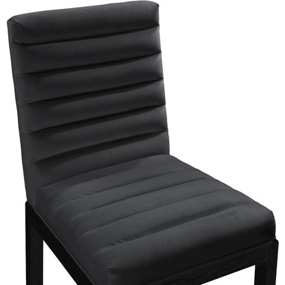 Evelyn Black Velvet Dining Chair