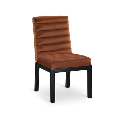 Evelyn Cognac Velvet Dining Chair