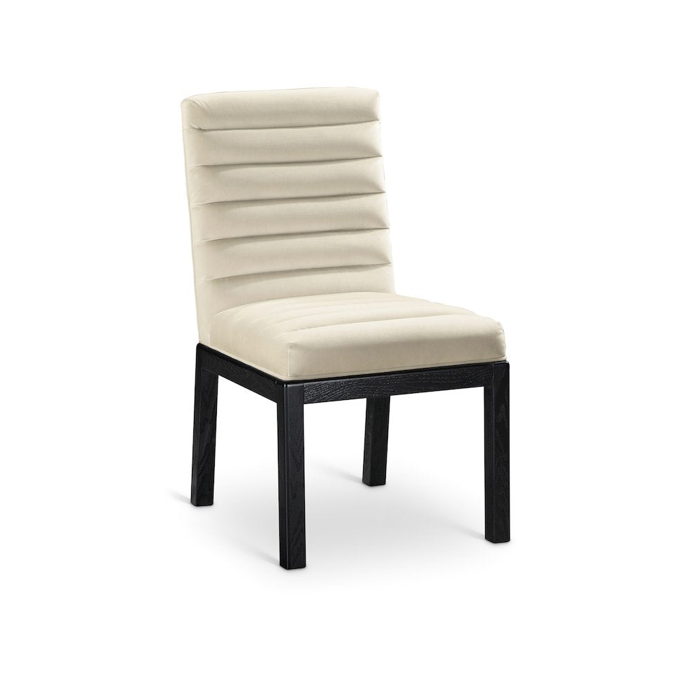 Evelyn Cream Velvet Dining Chair