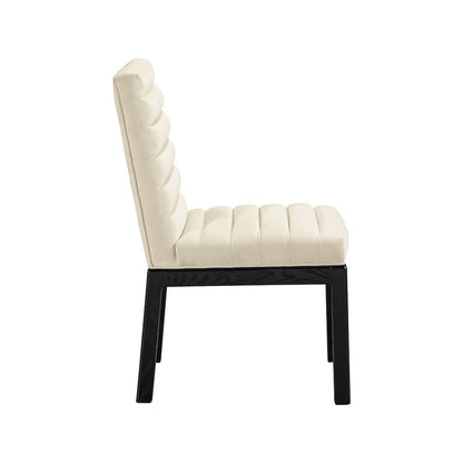 Evelyn Cream Velvet Dining Chair